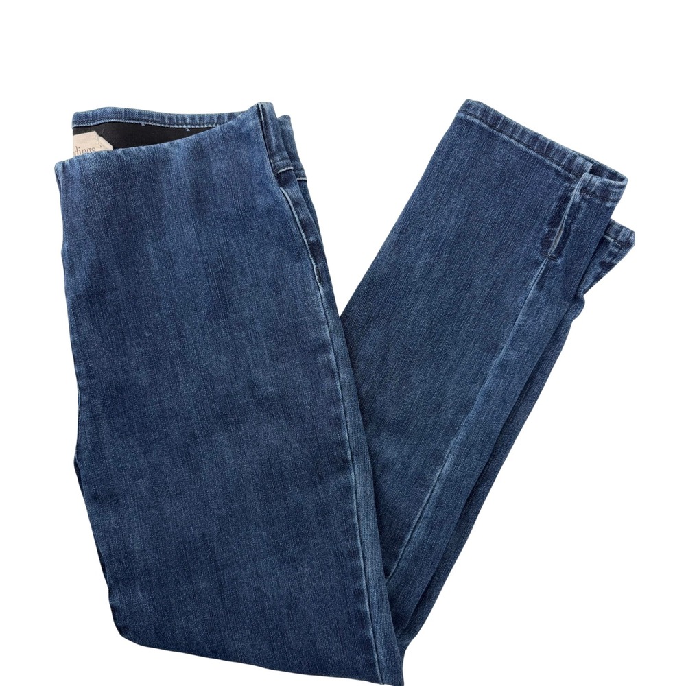 Soft Surroundings Womens Dark Wash Pull On Denim Leggings Skinny Jeggings Size S